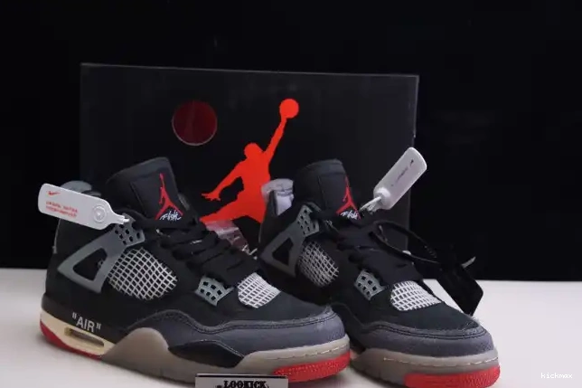 Rep White 4 Air Jordan x CV9388-001 Bred Retro Off 0418